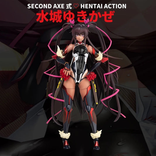 16cm Native SECOND AXE Yukikaze Mizuki Anime Girl Figure Taimanin Asagi Hentai Action Figure Sakura Igawa Figures Sexy Model Toy